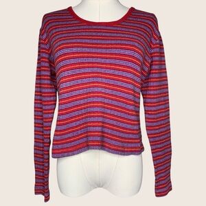 Vintage 90s Levi’s Red Striped Long Sleeve Shirt